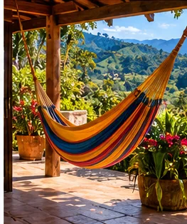 Illustrative Colombian finca scene